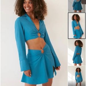 Angelica Blick x NA-KD Crop top and Skirt Set